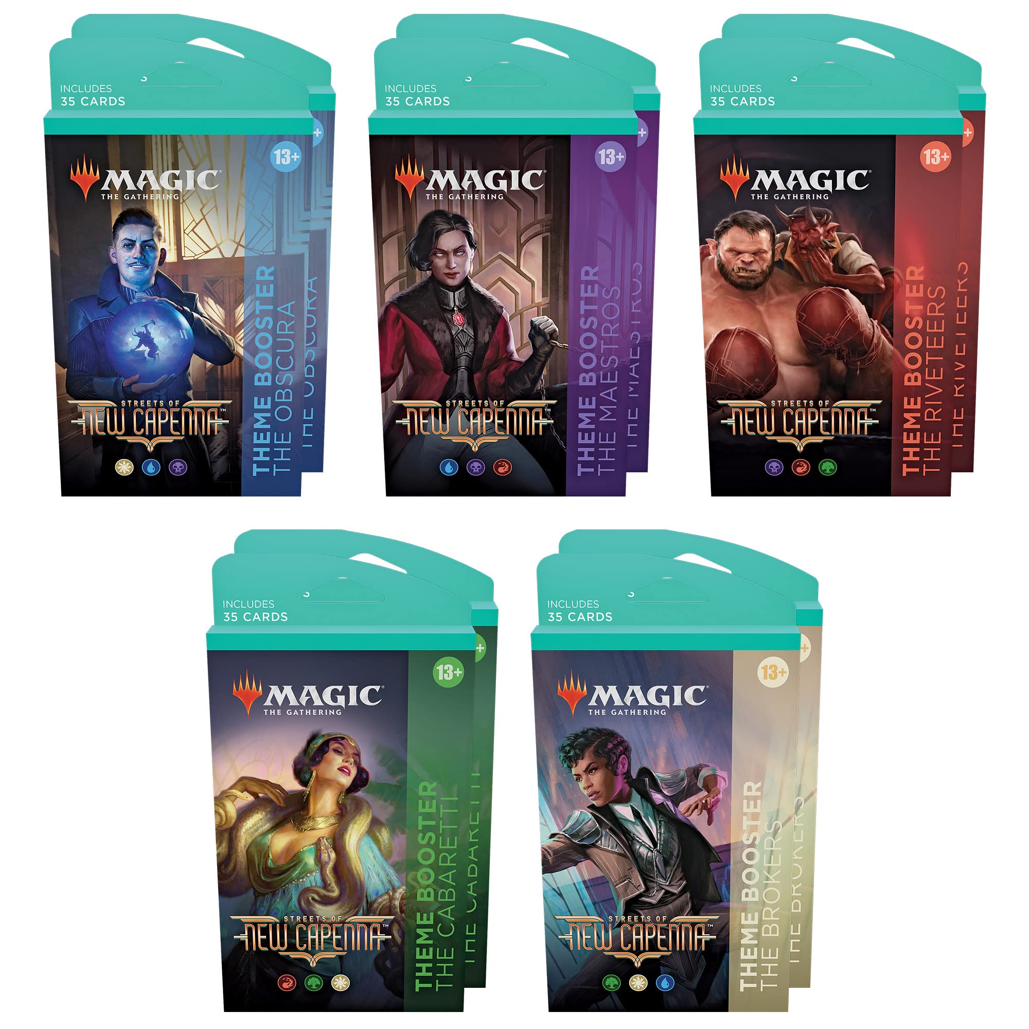 streets of new capenna theme booster box Amazon.com: Magic: The Gathering Streets of New Capenna Collector Booster  Box main image 0