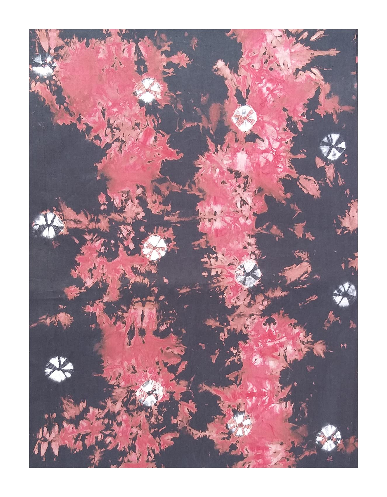 Women's Cotton Unstitched Tie Dye Fusion With Bandhej Bandhani Dress Material Kurti Fabric-image-3