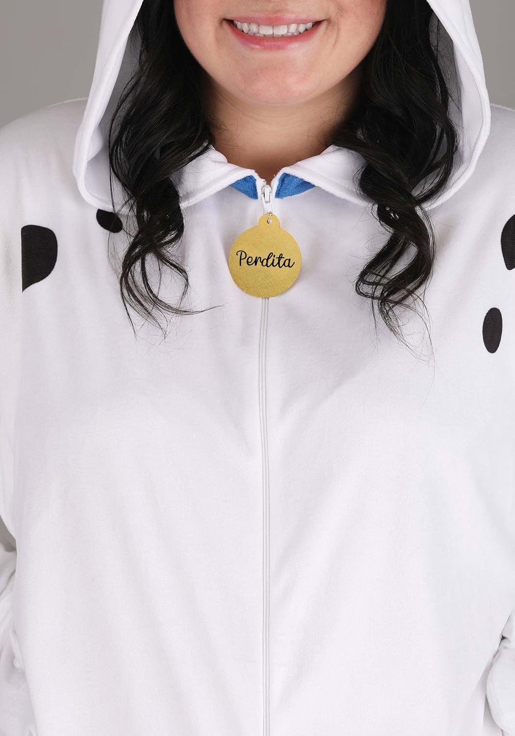 Disney's 101 Dalmatians Plus Size Adults Perdita Costume Womens, Dalmatian Dressup Jumpsuit, Cute Puppy Halloween One-piece