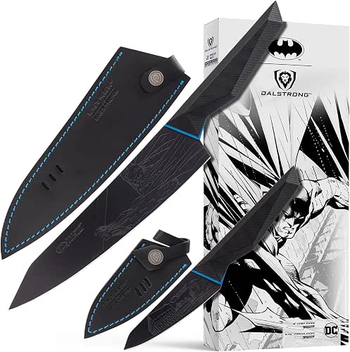 Dalstrong 2-Pc Knife Set - Batman™ Official Shadow Black DC