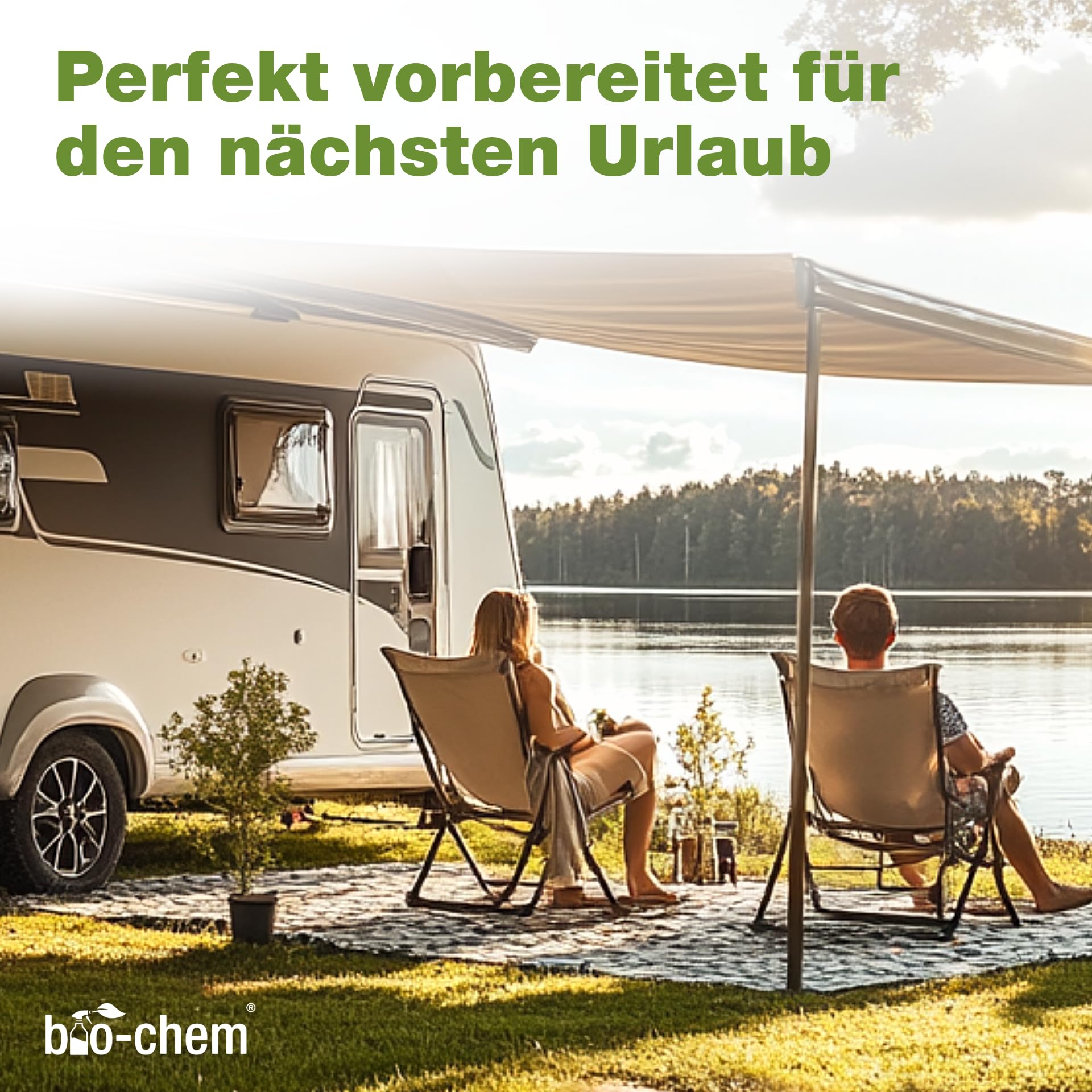 bio-chem Środek do czyszczenia markiz i dachów, 3 x 0,5 l | Produkt do mycia namiotu, markizy kempingowej, przyczep kempingowych i namiotów dachowych - wyprodukowane tkaniny