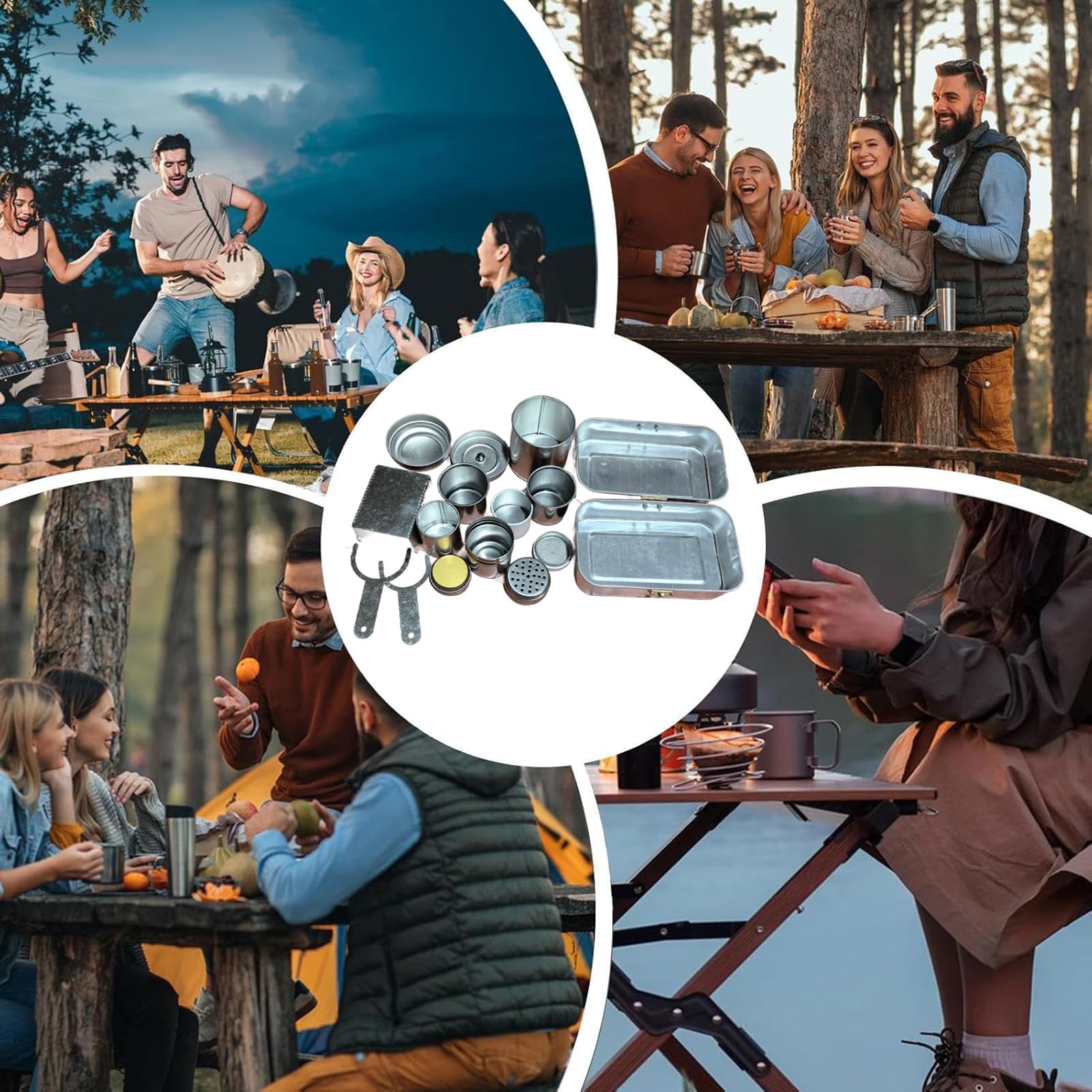 Kit Café Camping Vintage - Machine Expresso Portable Pour Aventuriers
