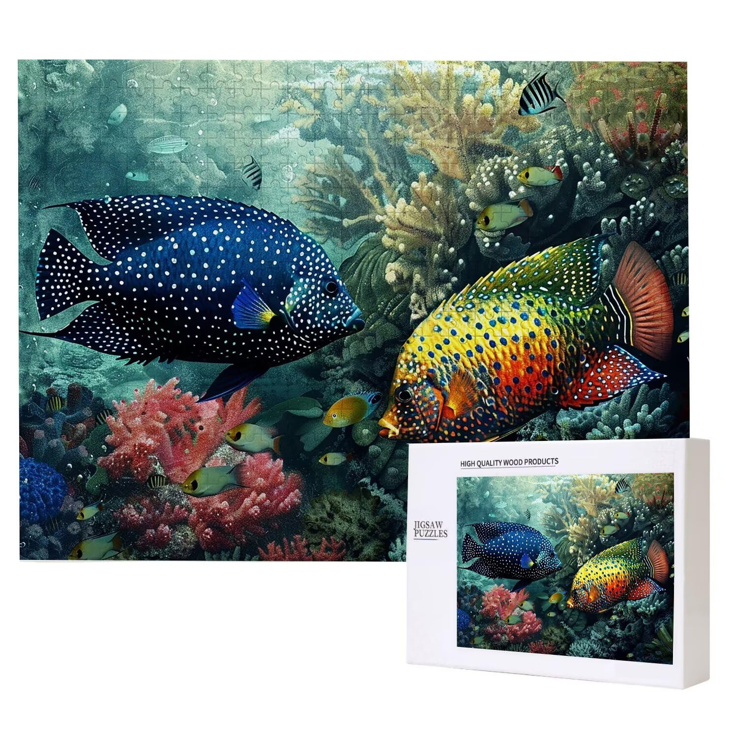 Puzzle układanki, 6000 sztuk klasycznych układanek, łamigłówki rybne relaksacyjne inteligencja, trudne trudne puzzle dla dorosłych trudne puzzle do gier rodzinnych, prezent dla przyjaciela przyjaciela