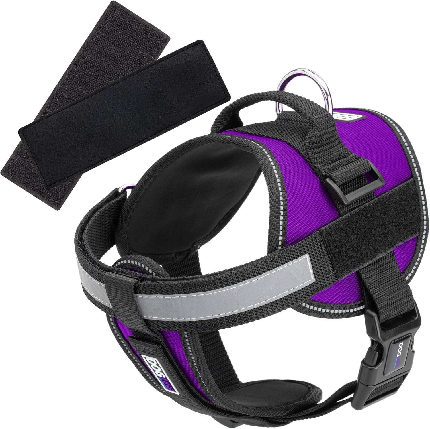 Dogline Unimax Multi-Purpose Vest Harness for Dogs and 2 Removable DIY Customizable BLANK Patches