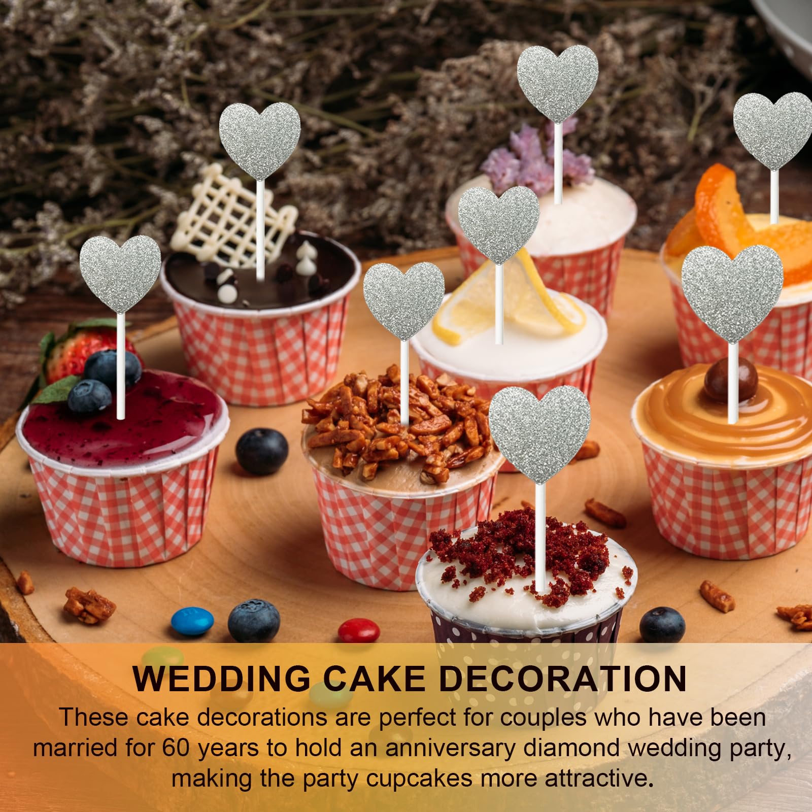 Décorations De Gâteau Créatives Paillettes Papier Cupcake