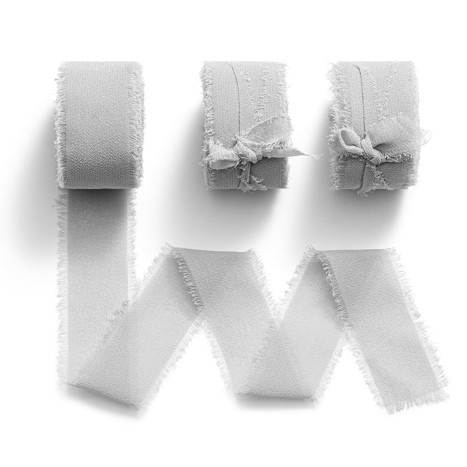 MORSUNBELA Geschenkband Breit Schleifenband Hochzeit Chiffonband Dekoband 25mm Band Bastelband