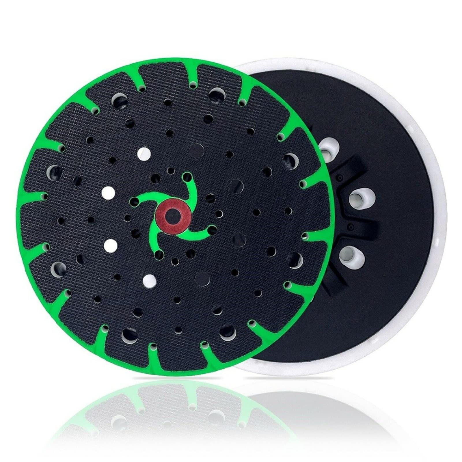 1pc 6 Inch 48-Hole Back-up Sanding Pad M8 And 5/16-24" Thread For Hook Loop Sanding Disc Dust Free Grinding Pads,1pcSoft