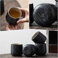 Vista 3 de TEANAGOO Juego de té japonés, juegos de té chinos, tazas de té japonesas de porcelana, juego de té chino Gongfu, juego de té asiático para adultos