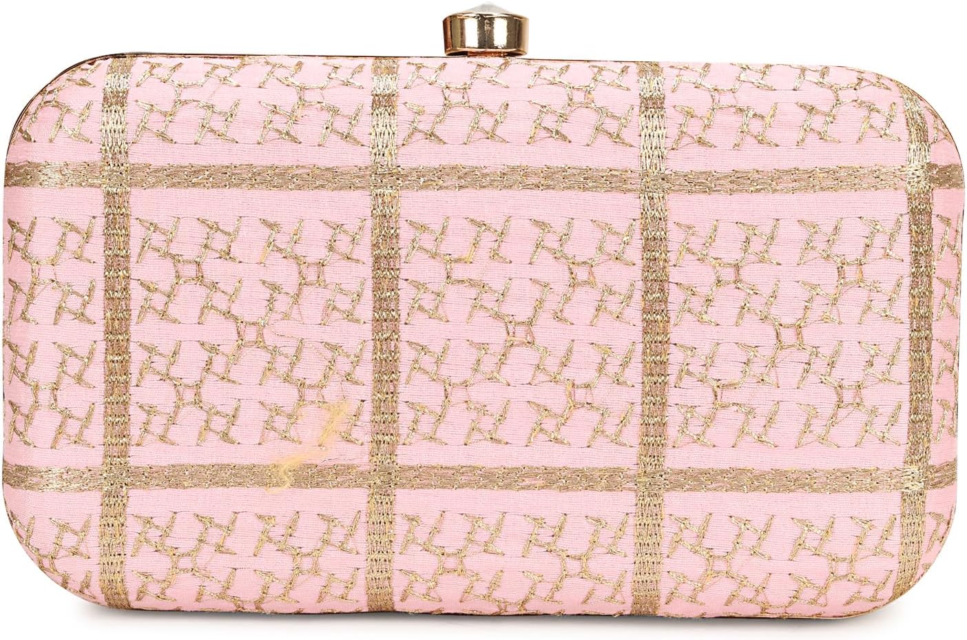 Hand Crafted LONGING TO BUY Designer Box Clutch - Zari Embroidery Hand Clutch - Image 6