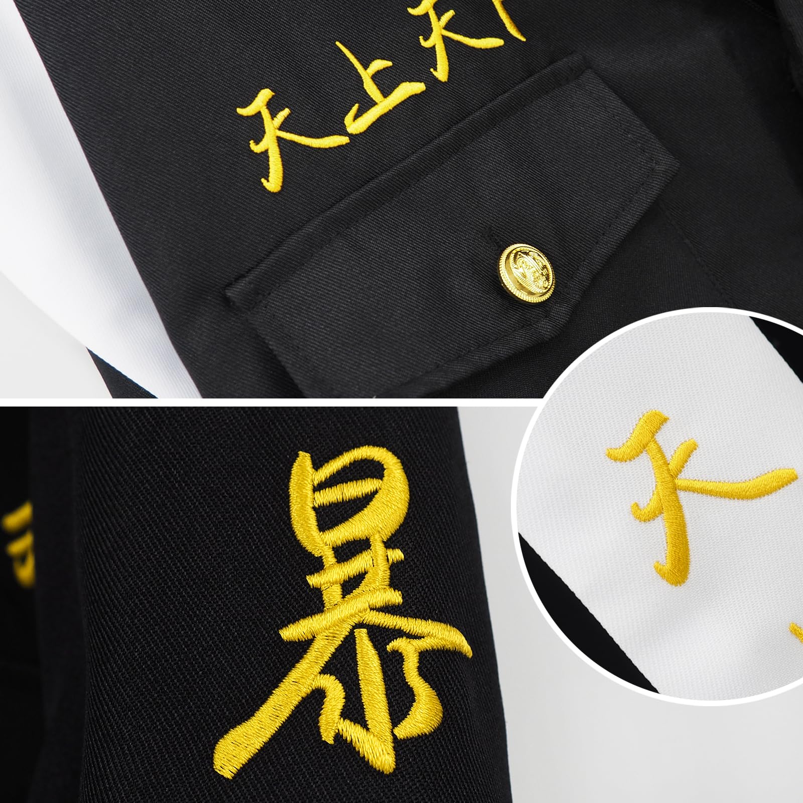 Anime Cosplay Costumes Japan Revengers Draken Jumpsuit Onesie Black Uniform Suit With Belt And Back Straps Adult Halloween Outfits