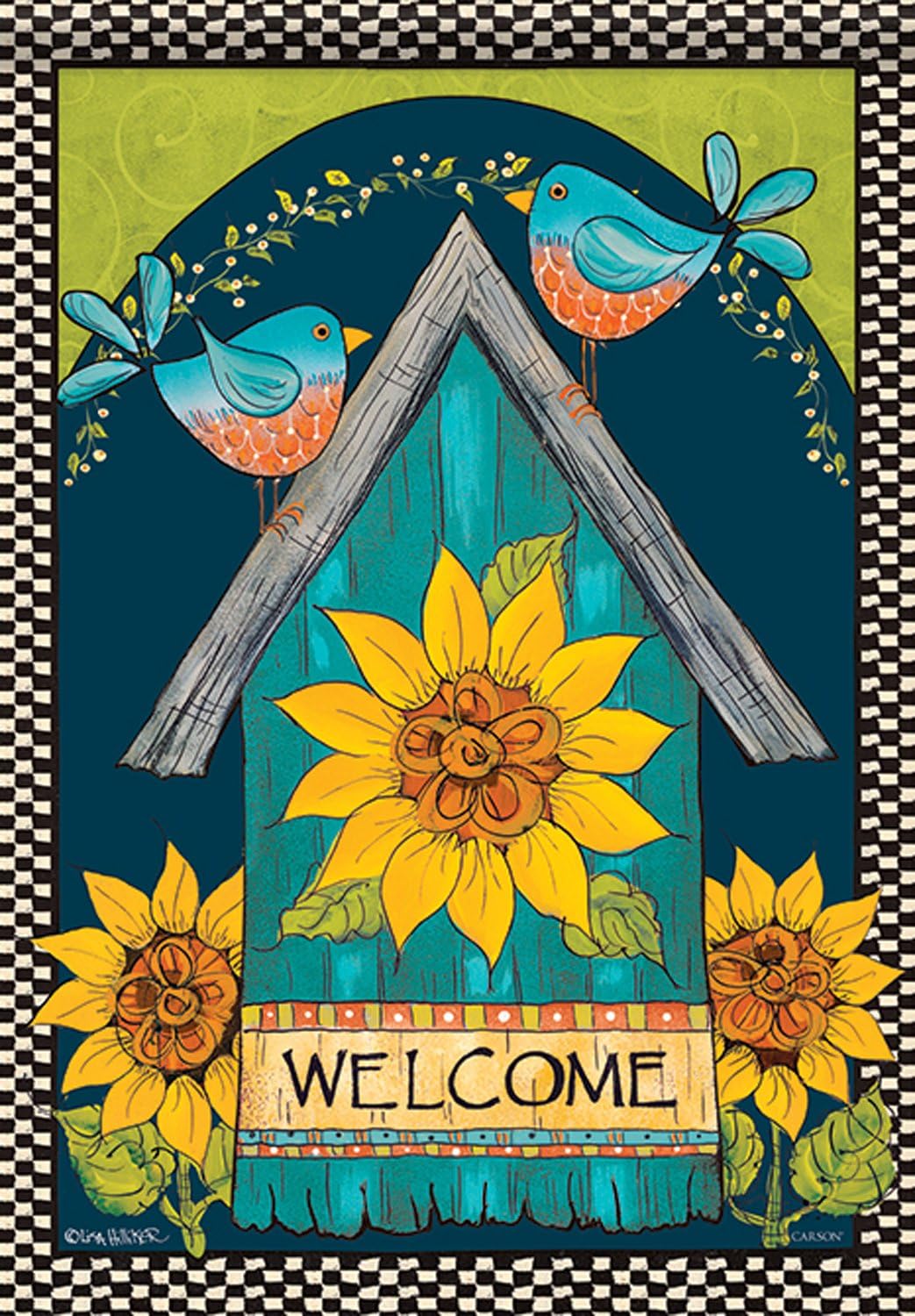 Carson Home Accents FlagTrends 48811 Bluebirds