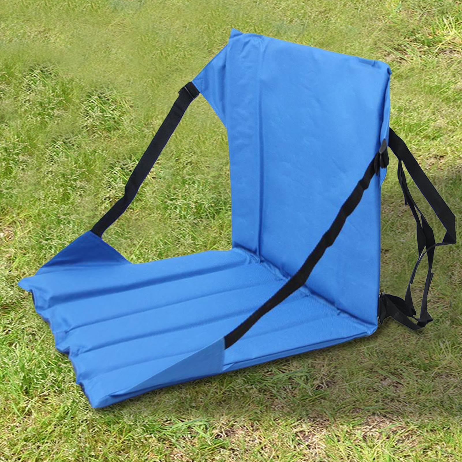 Sièges de stade avec soutien dorsal – Coussin rembourré en mousse épaisse, cadre ergonomique, design inclinable réglable, expérience assise confortable, siège pliable léger | Chaise pour camping, jeux