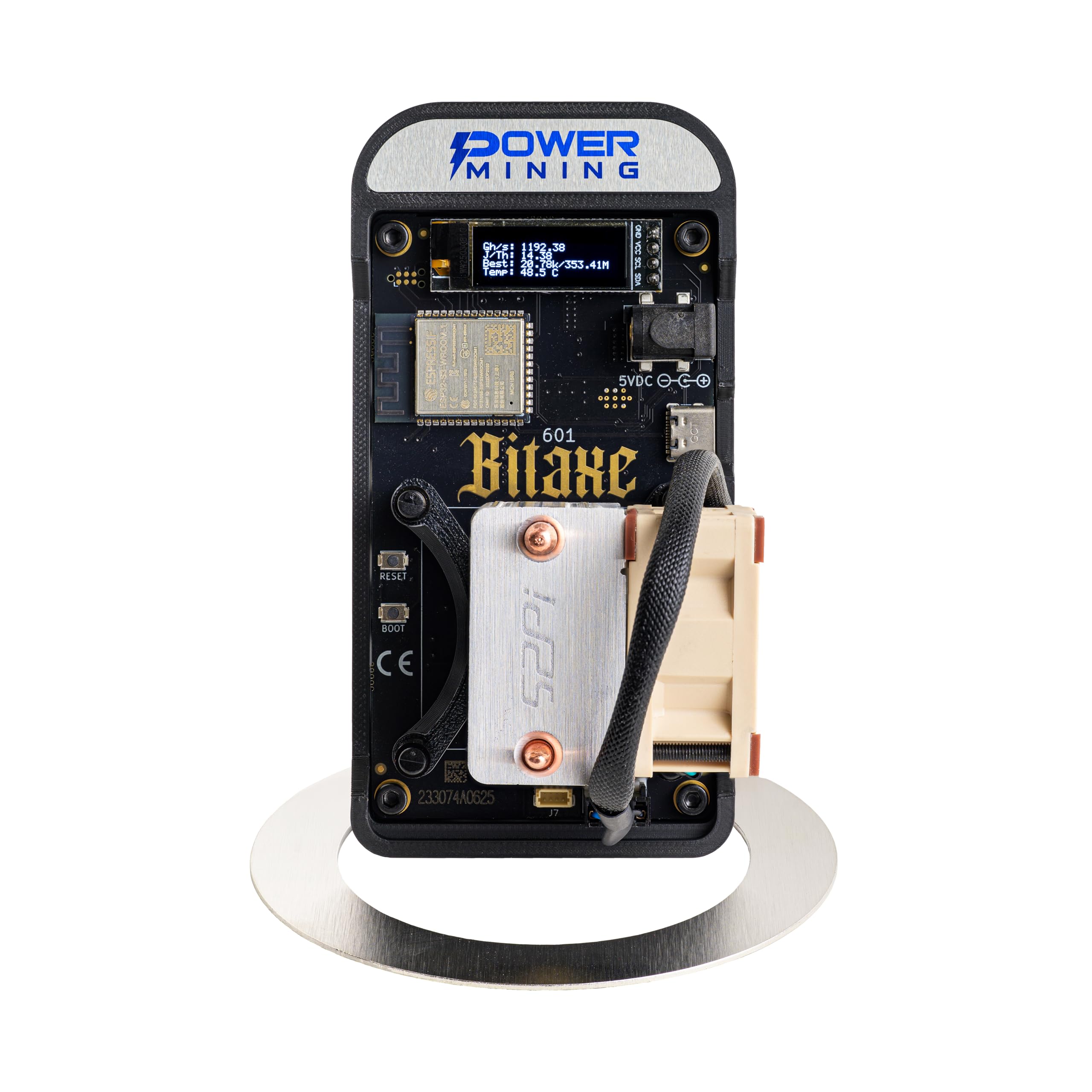 Dezentrales Mining Mit Open Source Bitaxe Gamma 601 ASIC – 1,1 TH/s Bei  18W, BM1370 Chip, Made In Europe | Mit Netzteil, Standfuß &  Open-Source-Software Bitcoin Miner