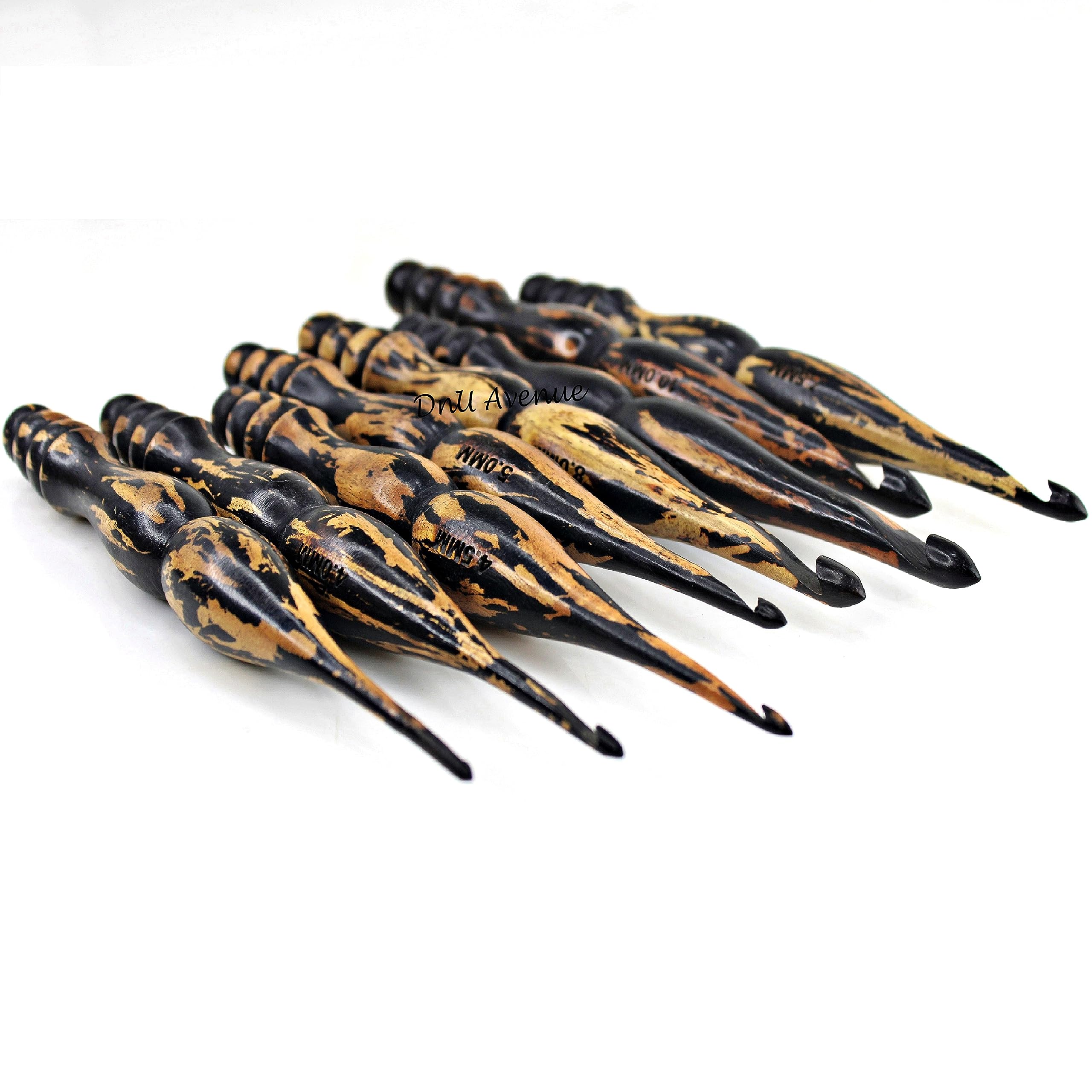 13-teiliges Häkelnadel-Set aus Holz, Größen 3,5 mm bis 12 mm, glatte handgefertigte Bambus-Häkelnadeln für Garn, ergonomische, leichte Strick- und Häkelwerkzeuge für Anfänger und Experten