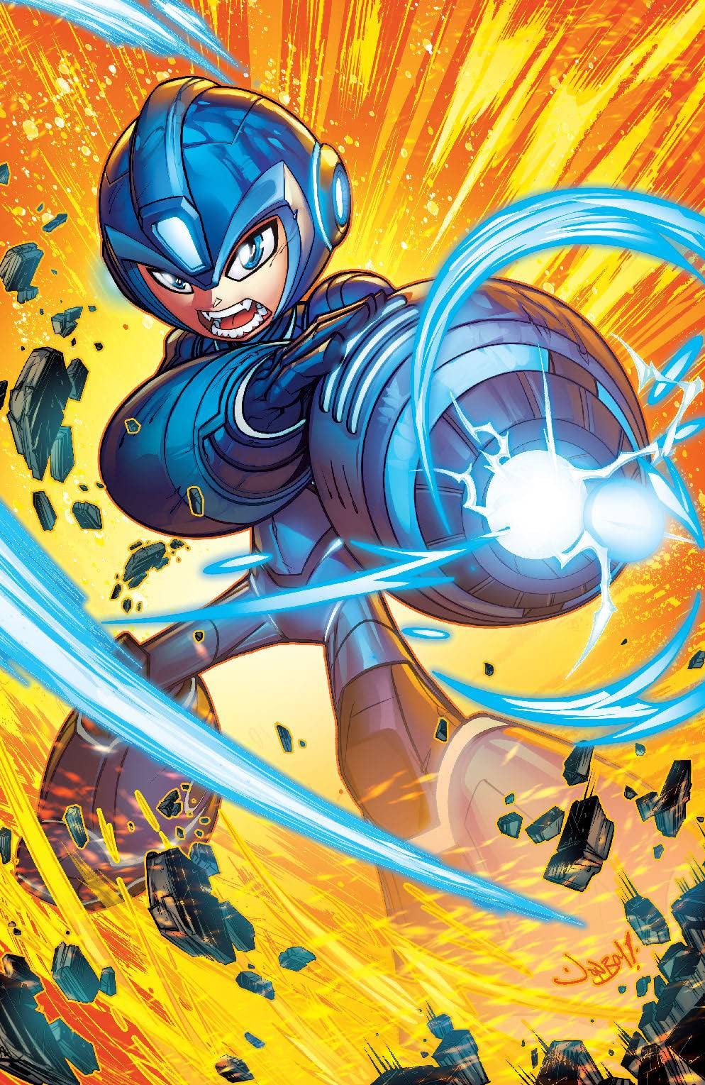 Cómic Mega Man Fully Charged 3 variante Meyers de alta calidad artística Rated Comics