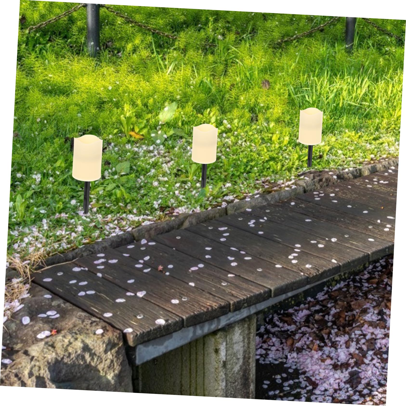 Lampada Candela Solare senza Fiamma 4 Pezzi Plastico