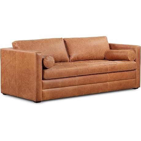 POLY & BARK Napa 82'' Real Leather Sofa