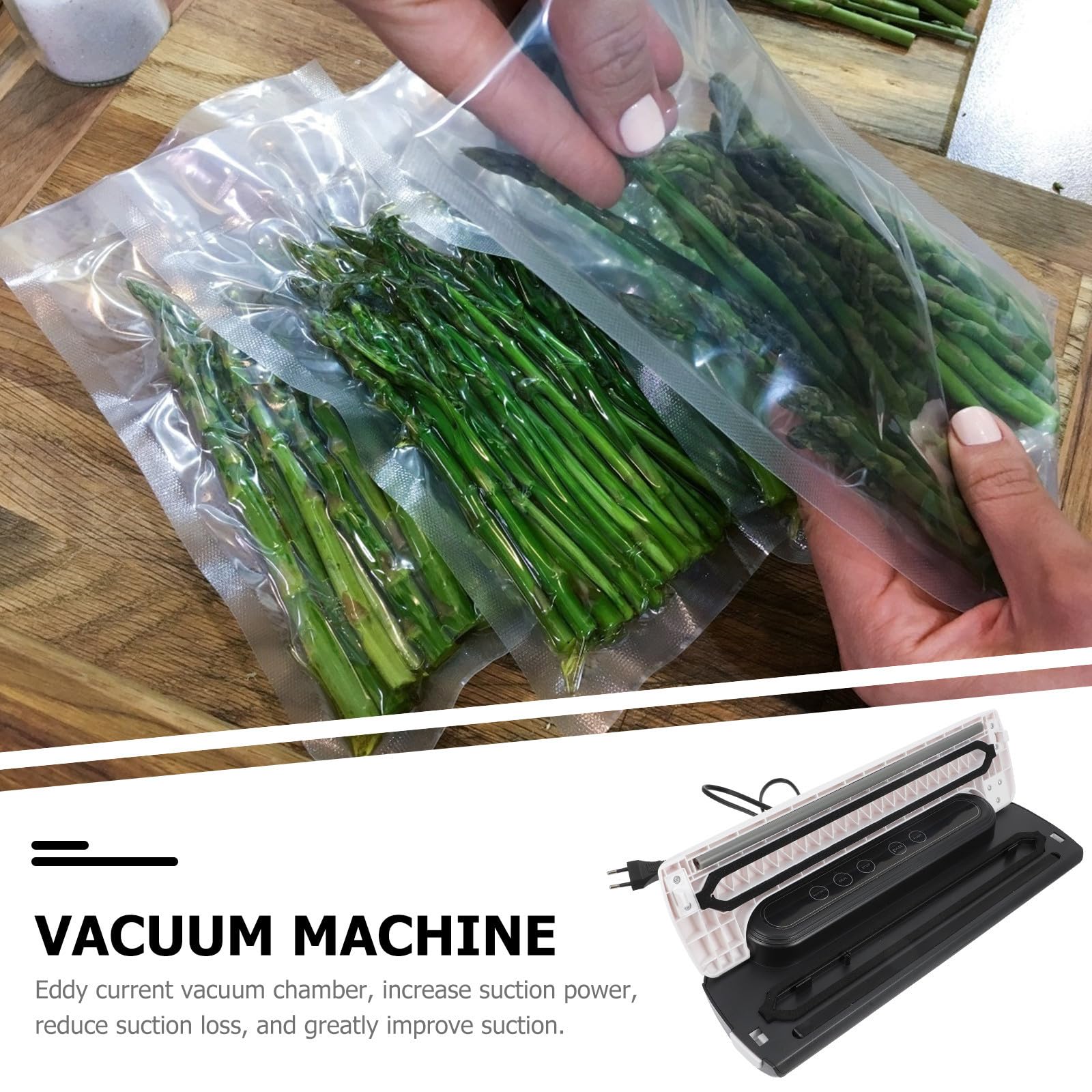 Máquina Envasadora al Vacío Automática para Alimentos Abs Hogar