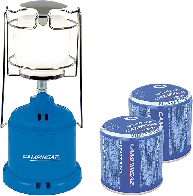 Campingaz Camping 206L Gaslampe Bundle inklusive 2X C206 Gaskartusche : Amazon.de: Sport & Freizeit