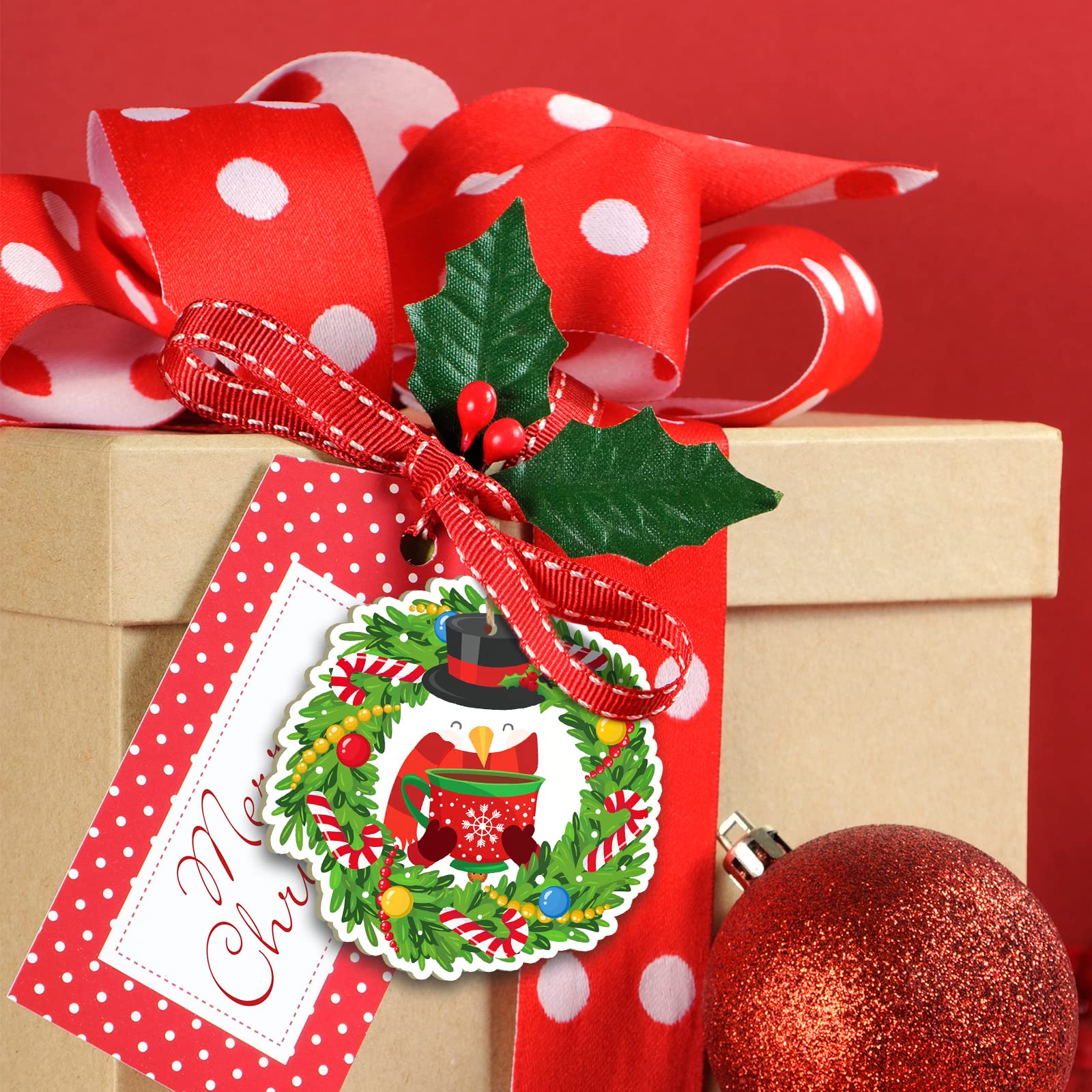 Amazon.co.jp: 24個 コーヒー好き クリスマス 木製オーナメント