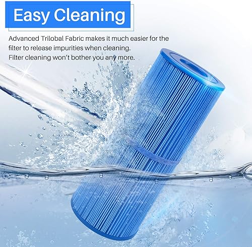 Miniatura 5 de POOLPURE Antimicrobia PRB25-IN-M Filtro de spa que reemplaza a Unicel C-4326RA, Filbur FC-2375M, 3005845, 17-2327, 100586, 33521, 25392, 817-2500,