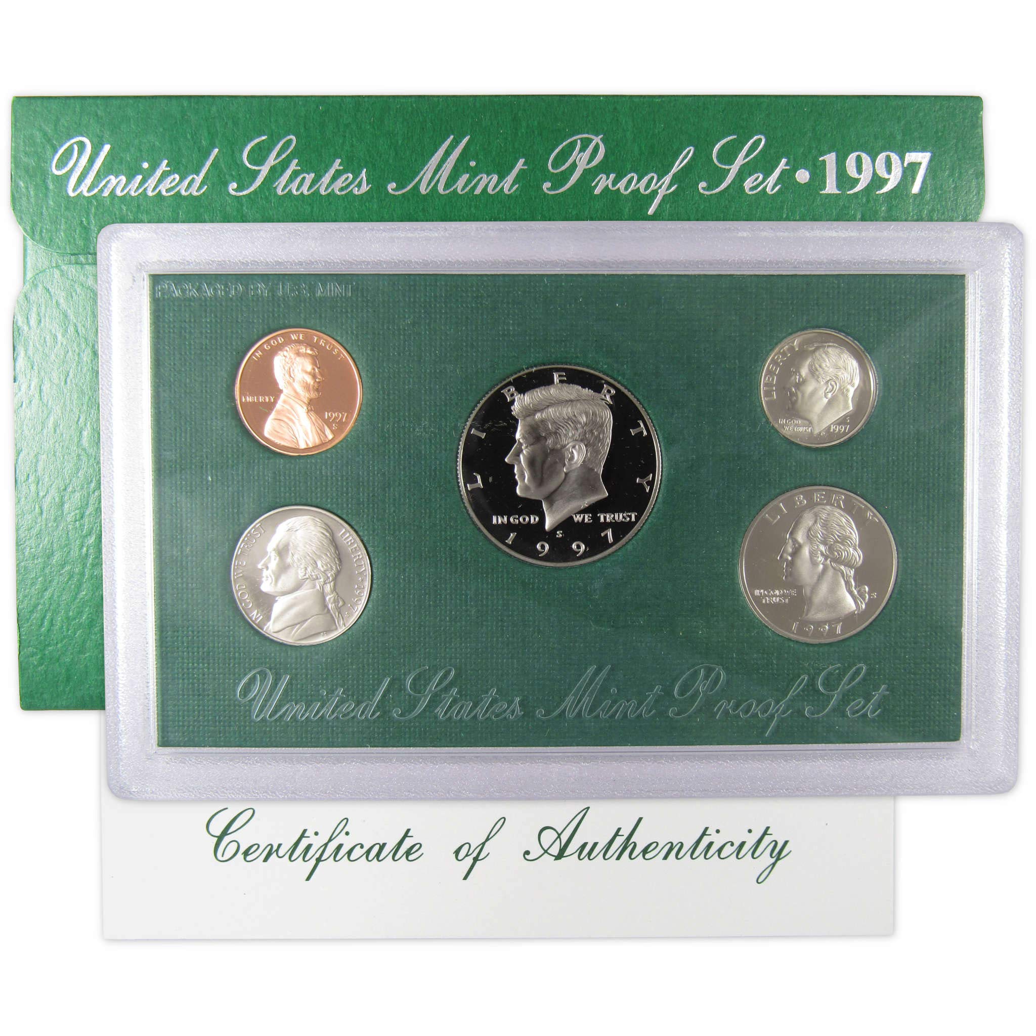1997 Clad Proof Set U.S. Mint Original Government Packaging OGP