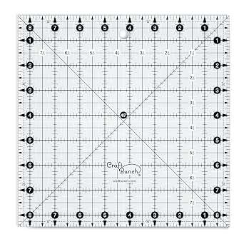 Non-Slip Square Quilt Template Ruler 8.5" x 8.5"