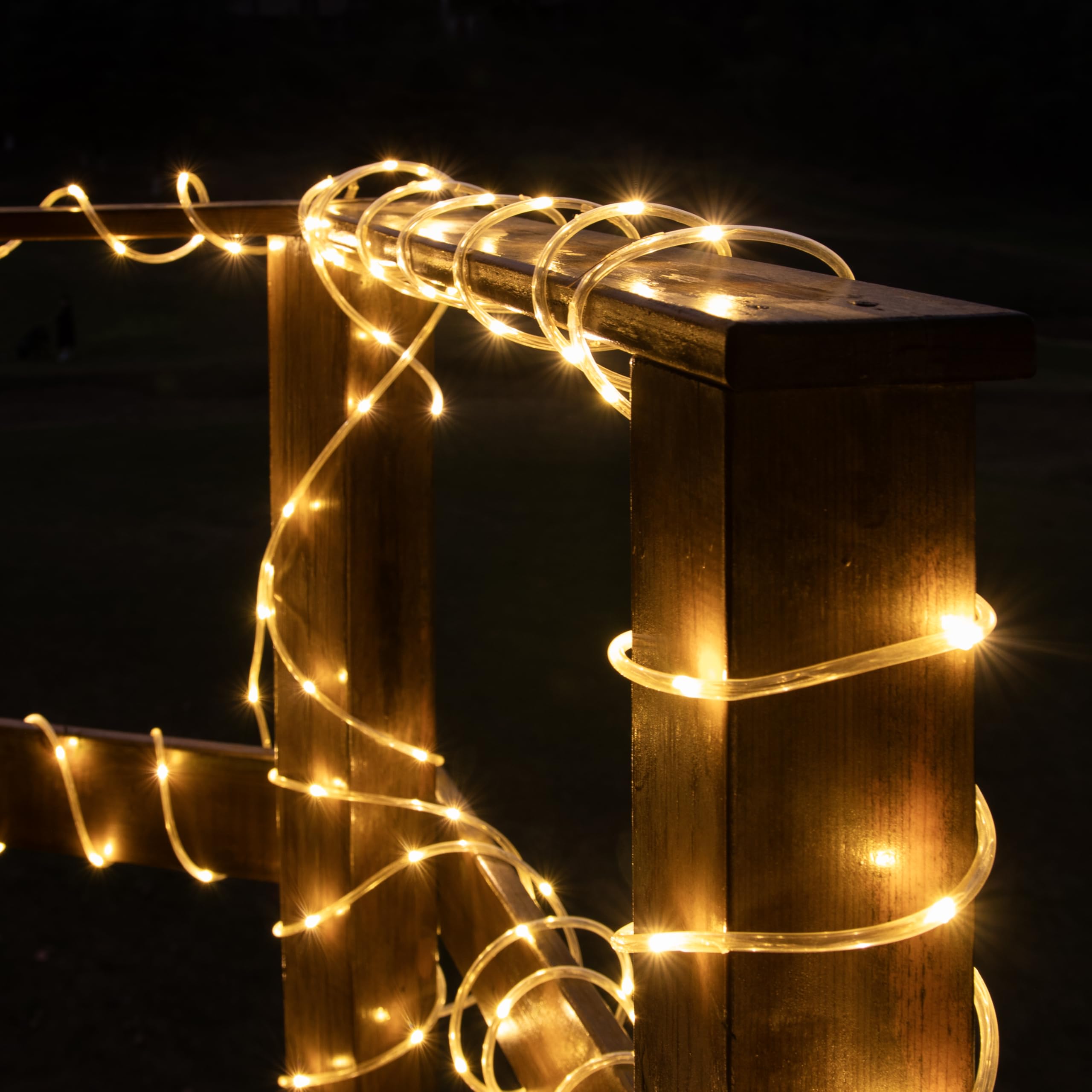 ZELUXDOT Connectable 33FT 100 LEDs Rope Lights Accessory,DIY for Rope Lights,Warm White