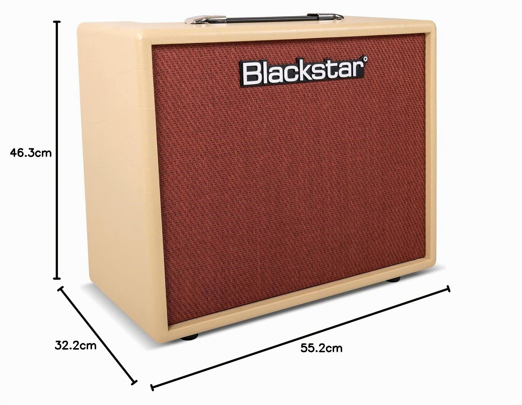 Blackstar Debut 50R Amplificateur Guitare Électrique 50W Crème, Combo avec Réverbération Intégrée, Contrôle ISF Breveté, Réduction de Puissance 5W, 3 Canaux Clean & Overdrive