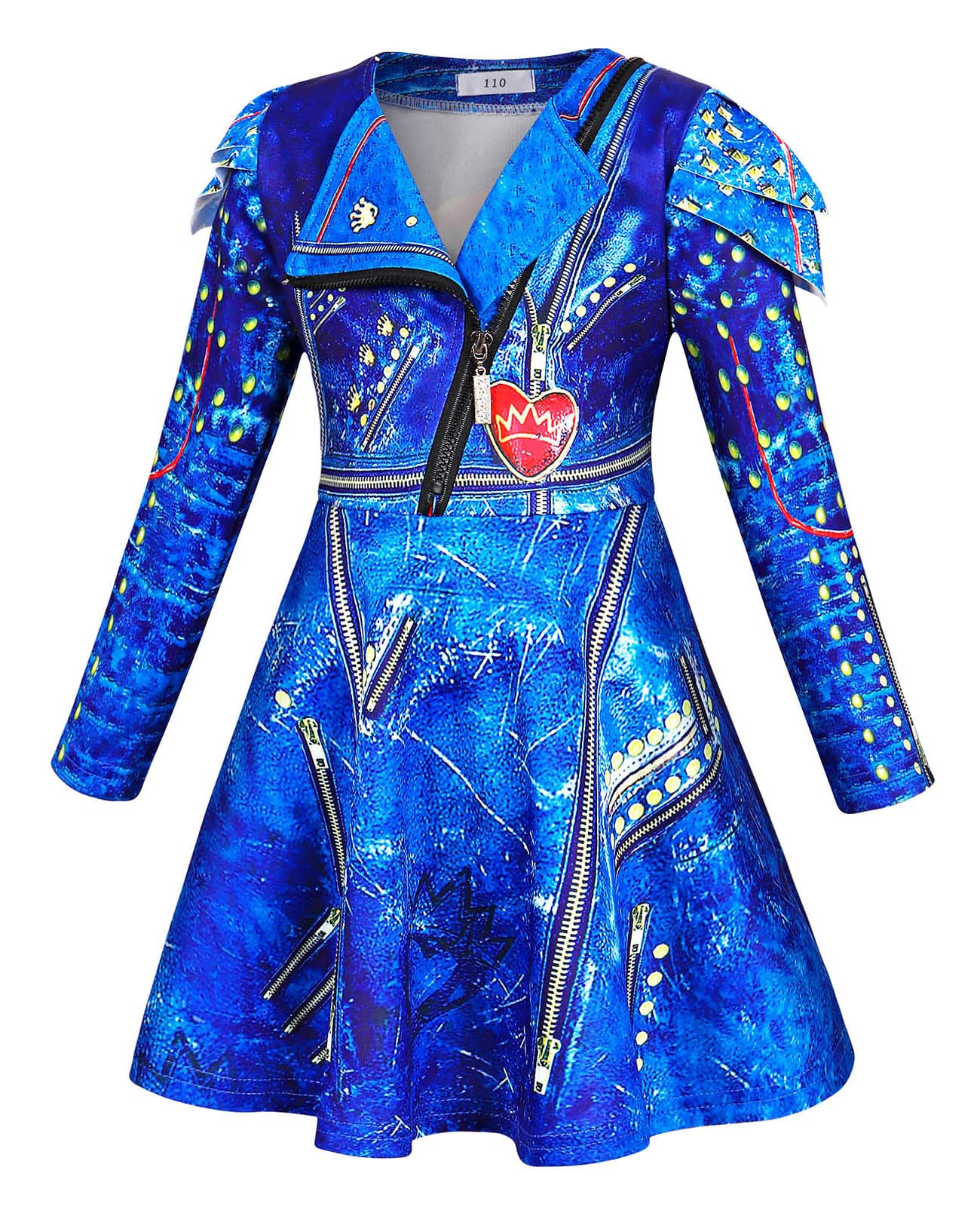 HenzWorldEvie Costume for Girls Long Sleeve Halloween Dress Cosplay Party Princess Dress up Outfit