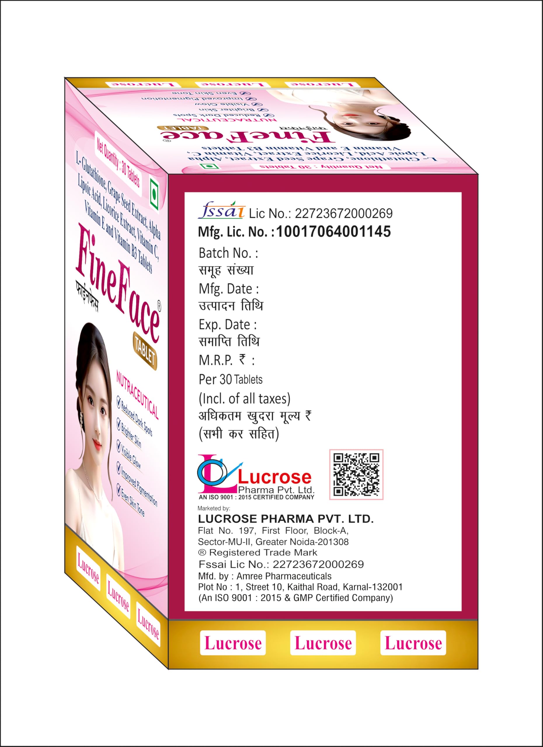FineFace Tablet for Brighter Skin, Even Tone & Dark Spot Reduction - 30 Veg Tablet(L Glutathione in just Rs.15) : Amazon.in: Health & Personal Care FineFace Tablet for Brighter Skin, Even Tone & Dark Spot Reduction - 30 Veg Tablet(L Glutathione in just Rs.15) : Amazon.in: Health & Personal Care