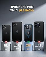 Vista 90 de Miracase Funda magnética para iPhone 14 de 6.1 pulgadas, protector de pantalla de vidrio templado integrado + protector de lente, compatible