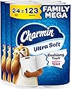 Charmin Ultra Soft Cushiony Touch Toilet Paper, 24 Family Mega Rolls = 123 Regular Rolls