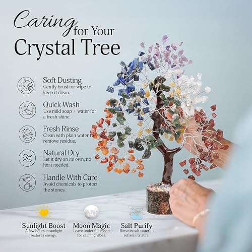 Miniatura 6 de Árbol de los chakras, árbol de cristal, decoración de los chakras, árbol de los siete chakras para energía positiva, regalos de decoración