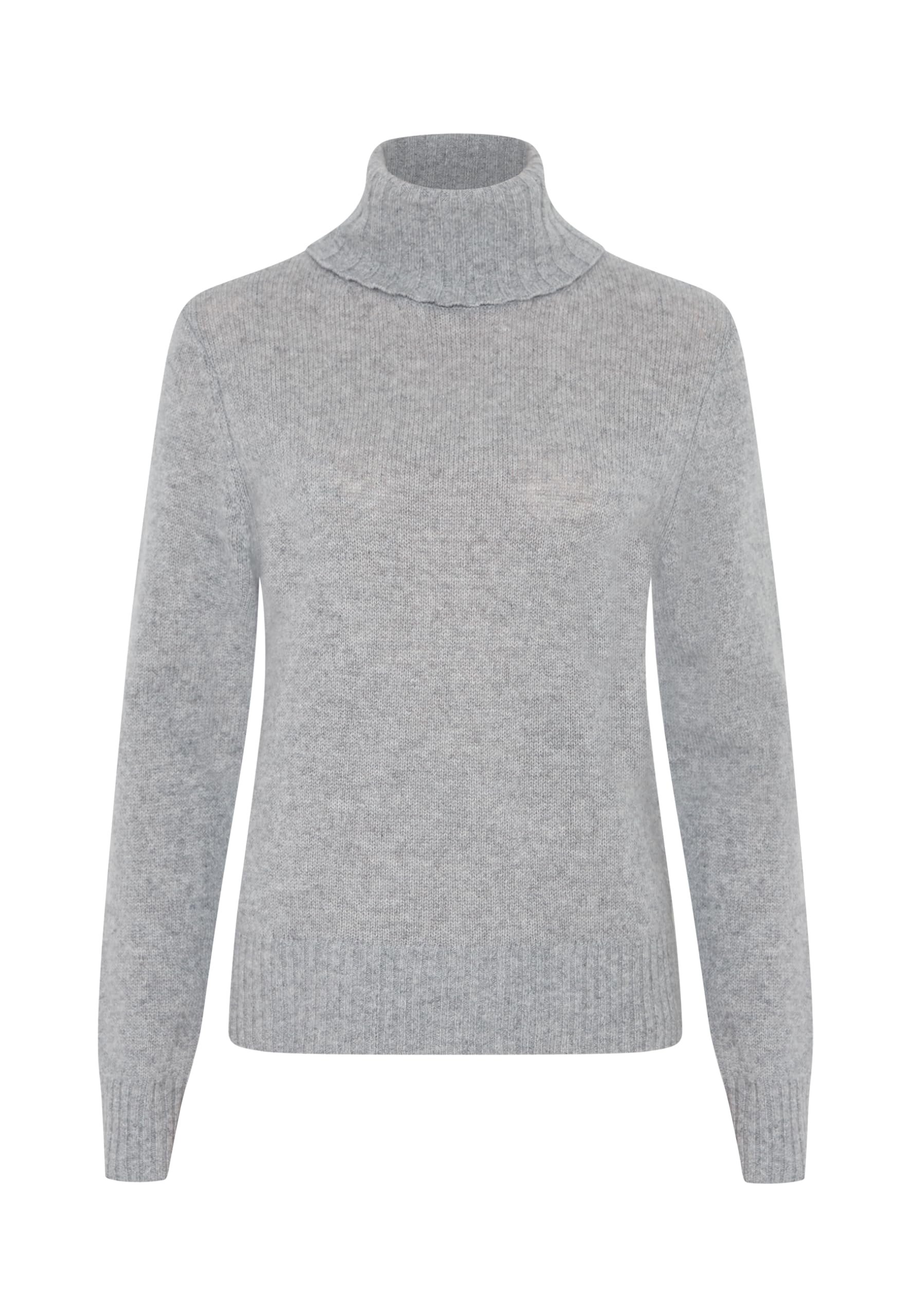 Style & Republic Damen Rollkragenpullover aus 100% Kaschmir, Regular-Passform, stilvoller Premium-Cashmere-Strickpullover für Herbst und Winter