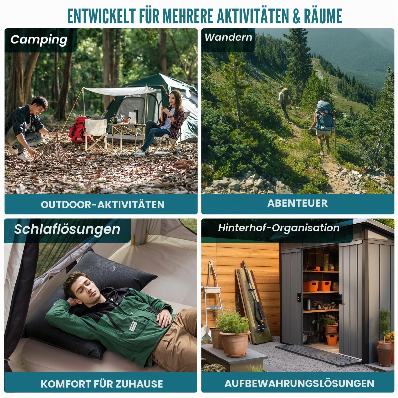 TAILI Vakuumbeutel für Outdoor Reisen, 5 Stück Extra Große, 100 x 74 cm | Wasserdicht, Verschleißfest, Durchstoßfest, Vakuumierbeutel für Reisen, Kleidung, Camping, Aufbewahrungsbeutel