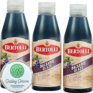 Bertolli Balsamic Glaze With Vinegar Of Modena, 6.76 FL OZ (3-PACK) Bund...