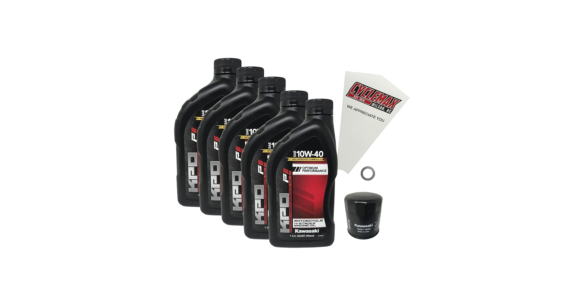 Amazon.com: Cyclemax Standard 10W-40 Oil Change Kit