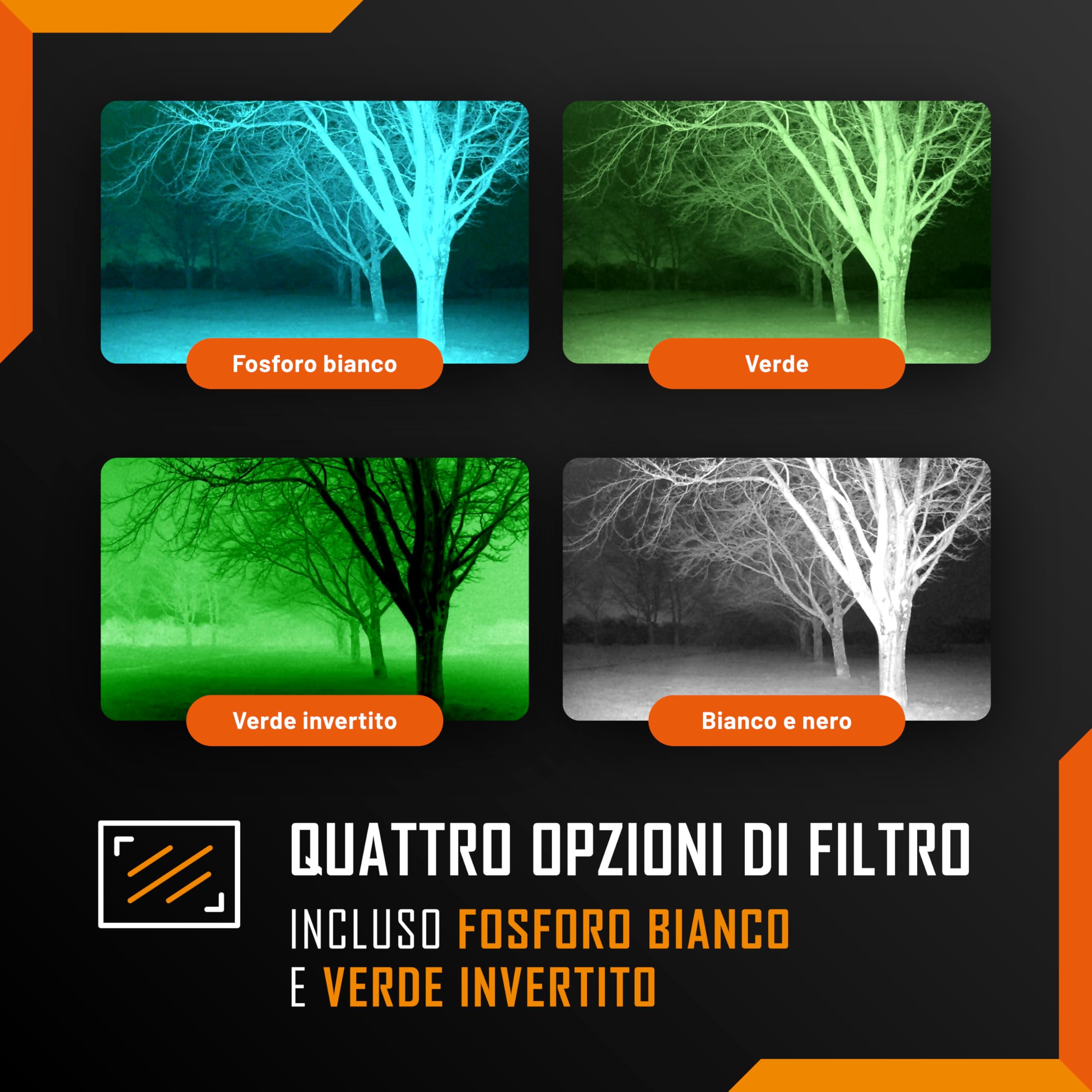 Nightfox Prowl 2 - Visore Notturno, Monoculare per Visione Notturna a Infrarossi, Lenti Fisheye e Grandangolari, IR a 940 nm, Impermeabile IP65, NVG Digitale Montato sulla Testa/Casco per Softair