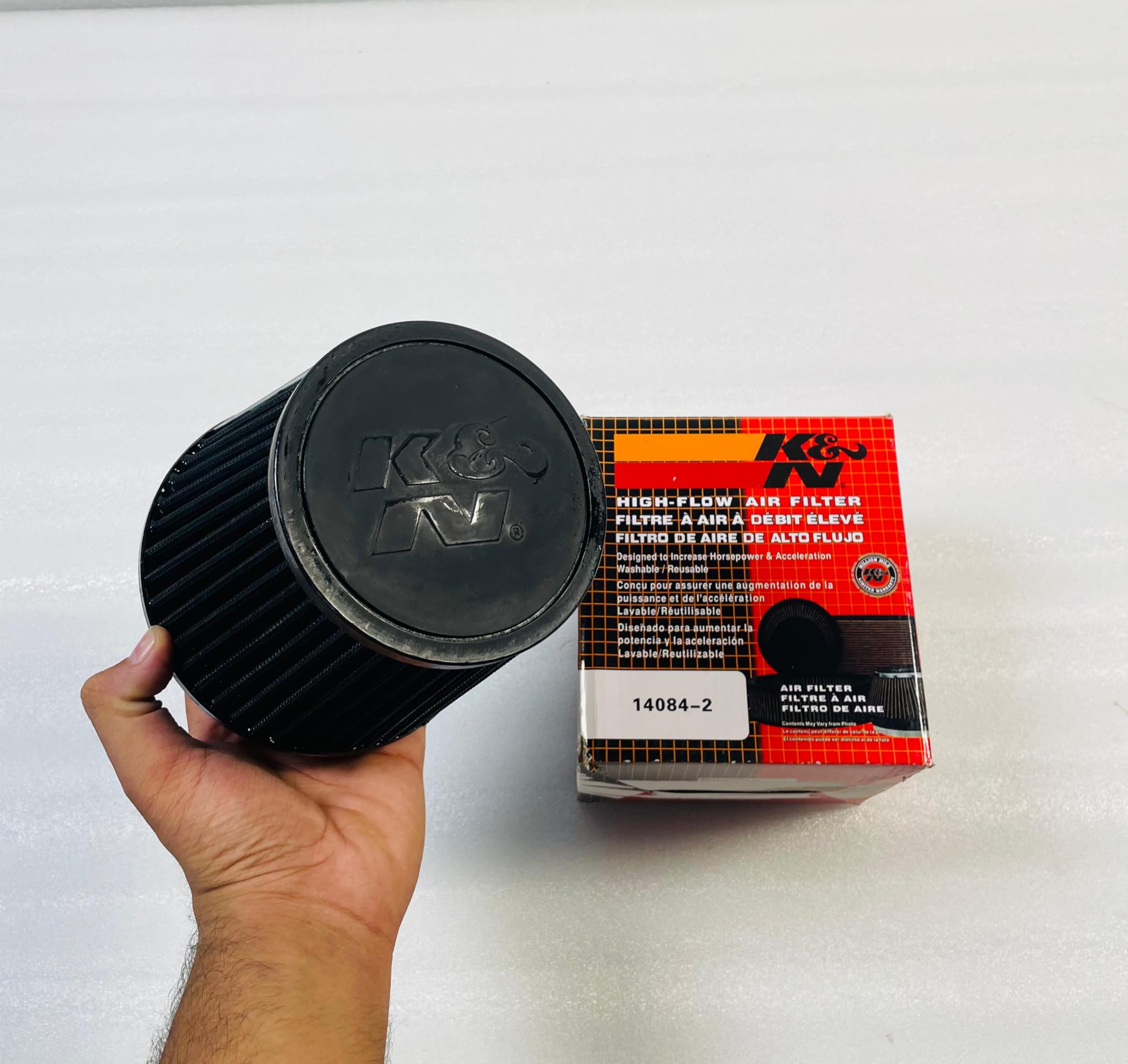 High-Flow Performance Air Filter, Universal 3 Inch Outlet, Black, Washable Reusable-image-31