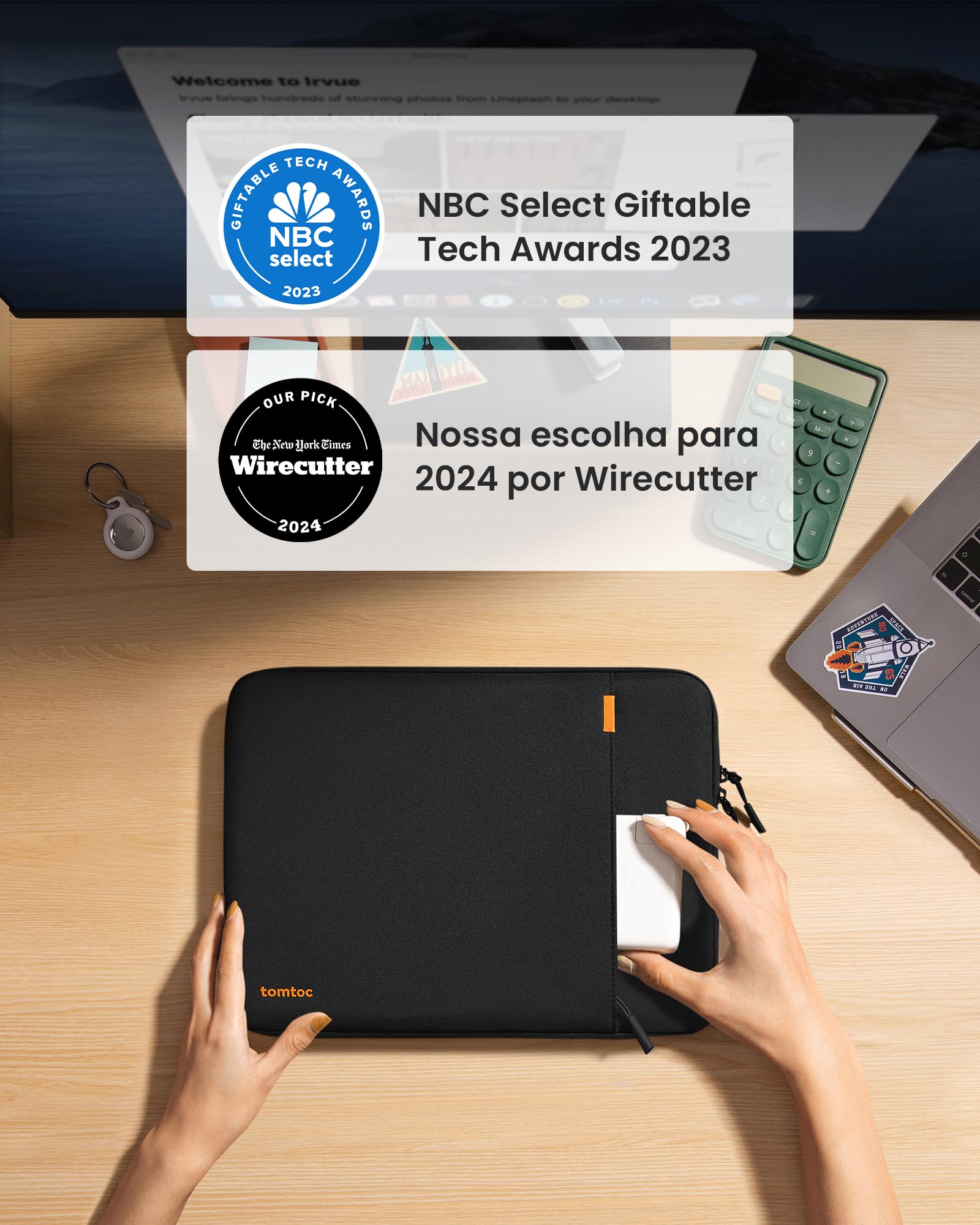 MacBook Air + tomtocスリーブケース tomtoc Capa protetora de 360° para MacBook Air de 15 polegadas M5