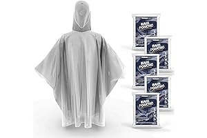 Disposable Rain Ponchos for Adults - Essential Rain Gear for Outdoor Adventures