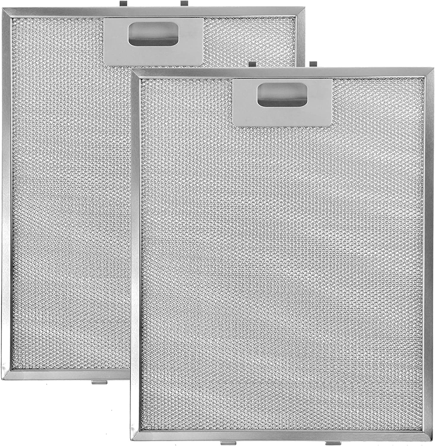SPARES2GO Aluminium Grease Filter compatible with Elica CH60SS 60SS 90SS Cooker Hood Extractor (Pack of 2)