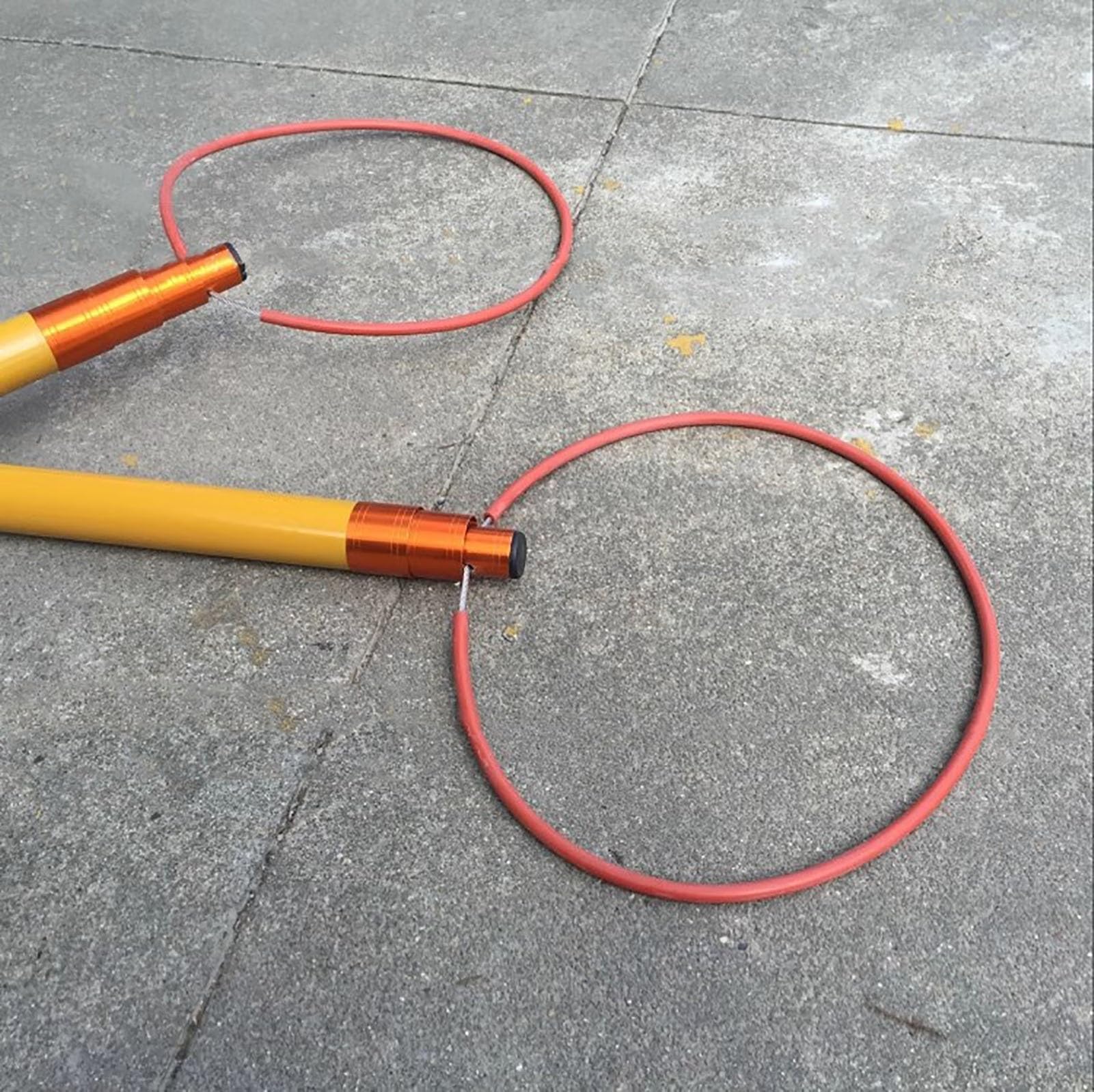 Pértiga de Rescate Especial para Piscinas, pértiga telescópica Amarilla de Alta Resistencia para Seguridad en Piscinas, Playas y Parques, pértigas Multiusos para Salvamento acuático (5,5 m).