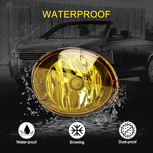 Miniatura 6 de TangMiGe Lámparas antiniebla para Volkswagen Golf Hatchback  Wagon 2010-2015, Volkswagen Jetta Sedan  Wagom, Volkswagen Beetle, Volkswagen Eos,