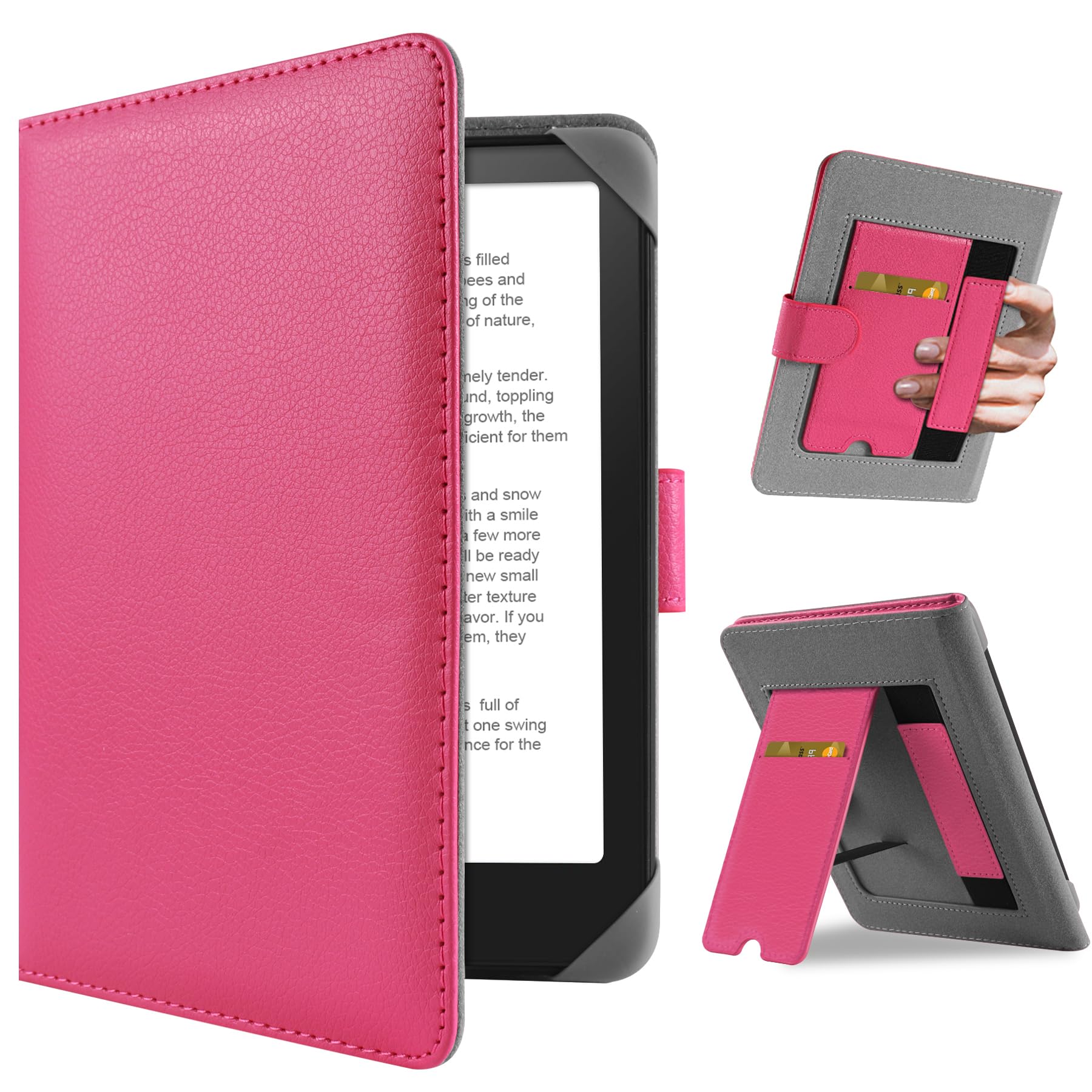 Housse Universelle Pour Liseuse 6-6.8 Pouces - Compatible Kindle Paperwhite, Kobo, PocketBook étui Liseuse 6-7 Pouces Kindle Kobo Support