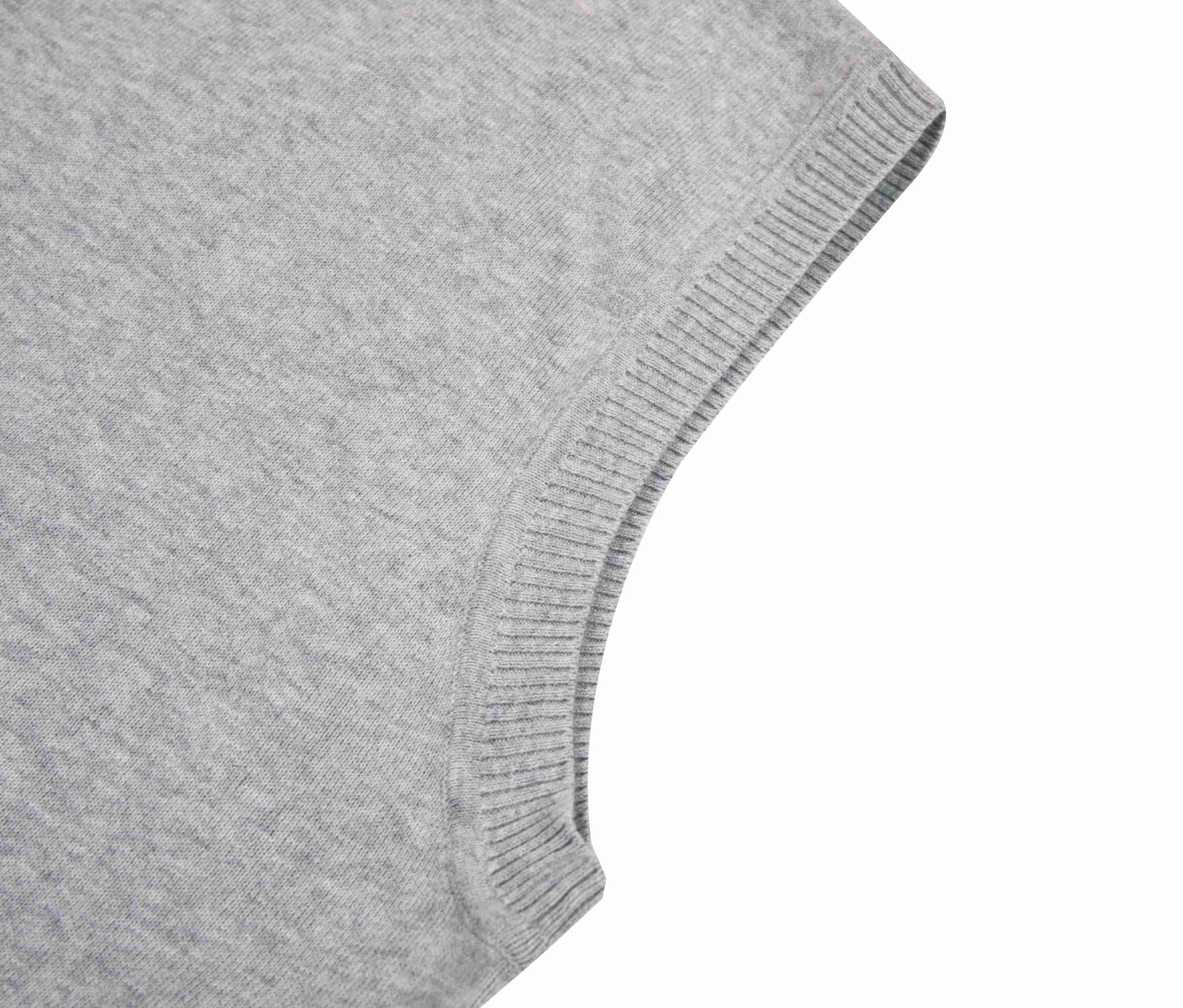 Krumba Hommes Pull Gilet pour Plus Taille: Grande Hauteur Col V sans Manches Tricoter Coton Arrêtez-Vous