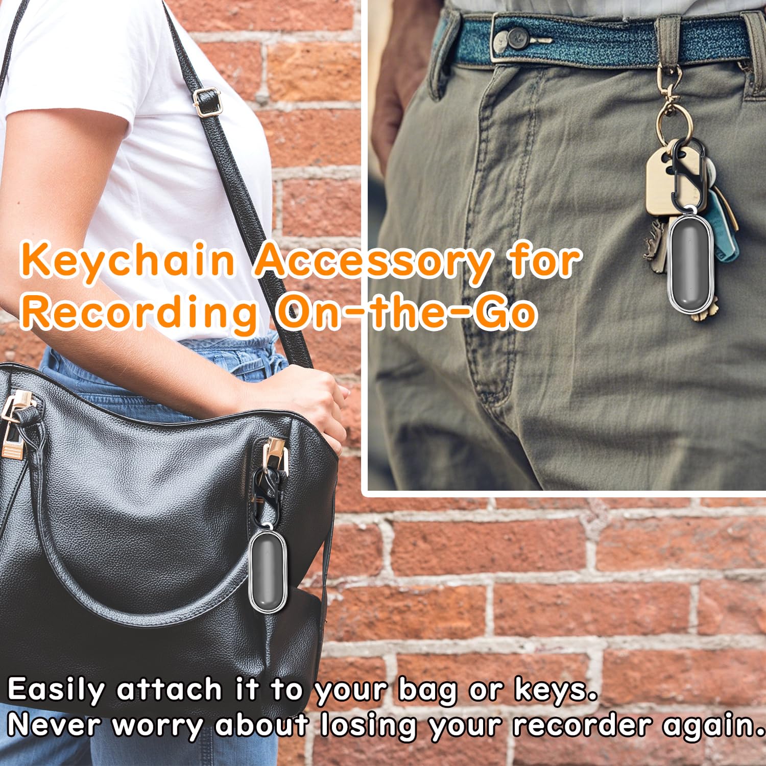 Braccialetto e fascia da collo 2 in 1 per registratore vocale AI di Plaud NotePin AI, custodia in PC ad alta trasparenza, cinturino magnetico traspirante in nylon e cinturino da collo regolabile, per