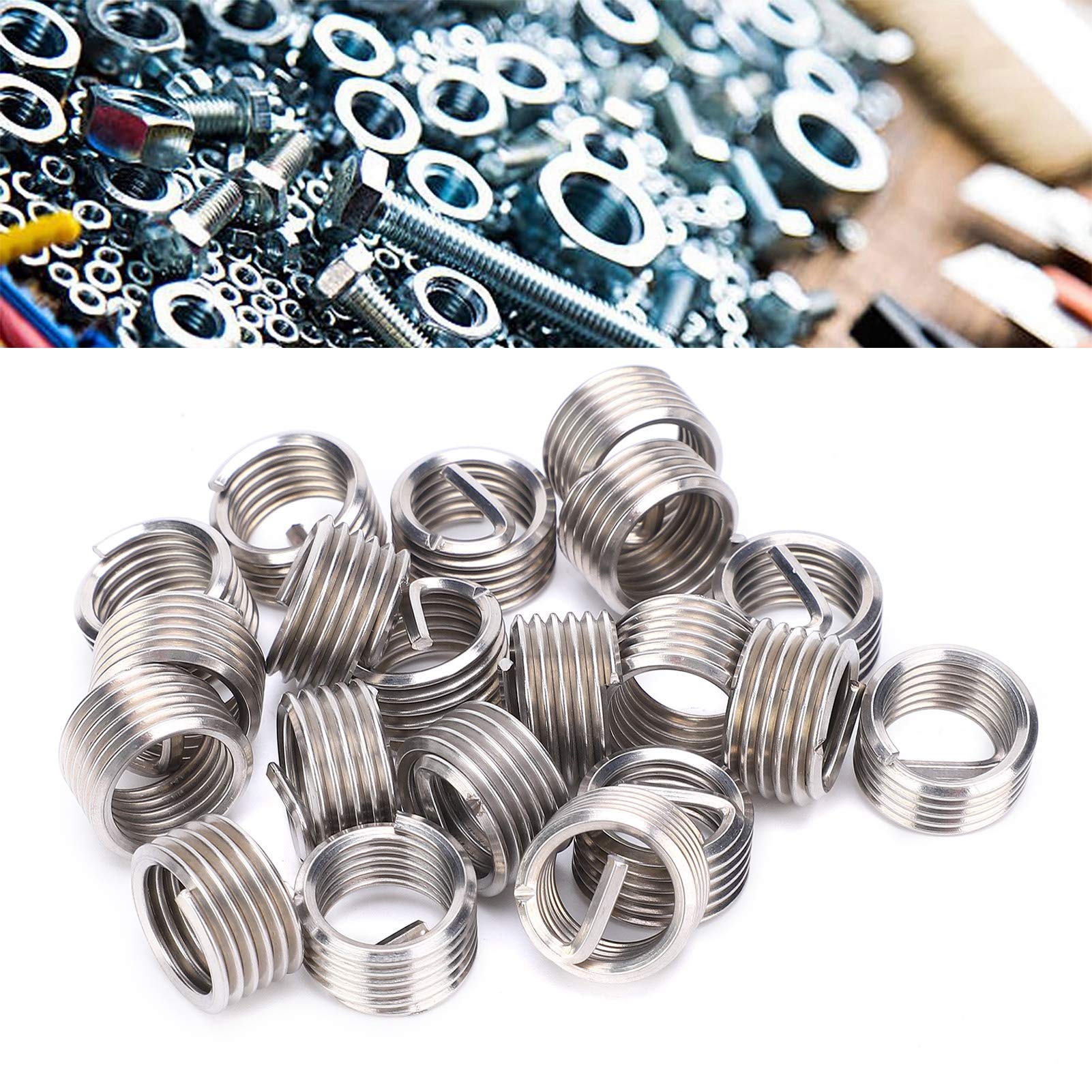 Heli Coil Kit Riparazione Filettature M11x1.25 - 17 Pezzi Con Inserti In Acciaio, Per Riparazioni Meccaniche