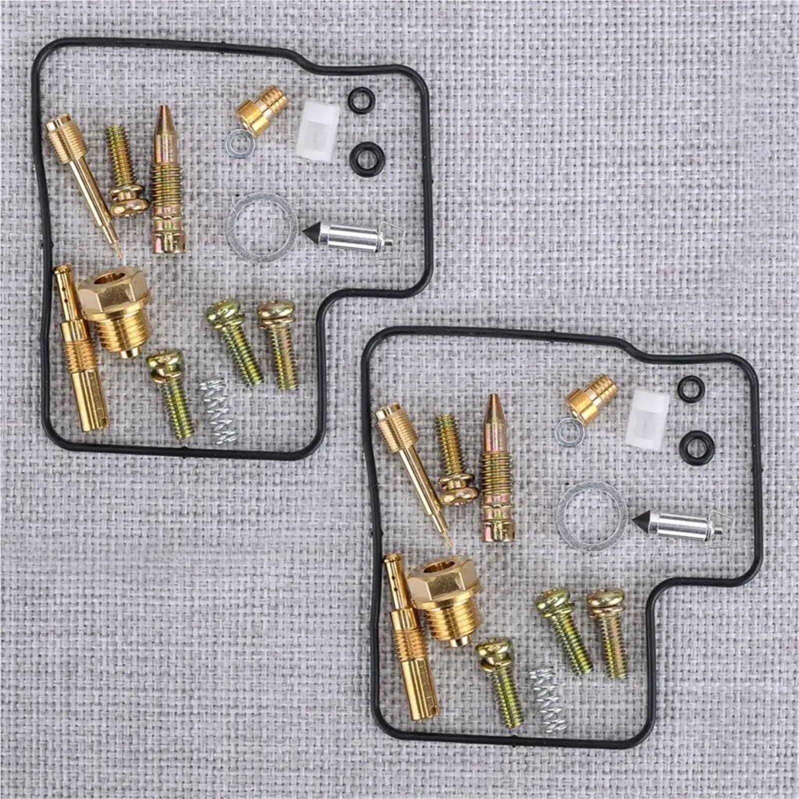 YYTEMD Repair Kit 2 Sets Motorcycle Carburetor Repair Kit Air Screw Gaskets Accessories For NT650 For Hawk GT650 1988 1989 1990 1991